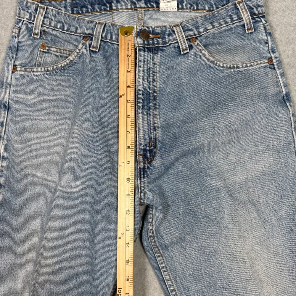 Vintage 90s Levis 505 Orange Tab Jeans Mens 36x30 Light Wash Straight Leg Grunge